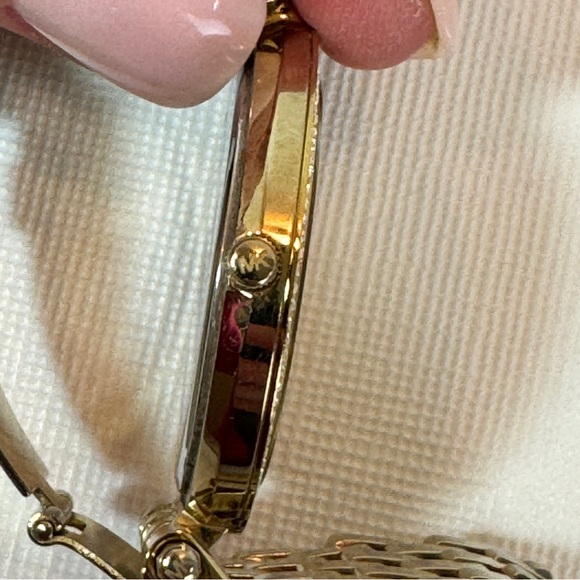 Michael Kors Darci Watch MK-3191 Gold Tone Pave Crystal Needs Battery - Picture 10 of 10